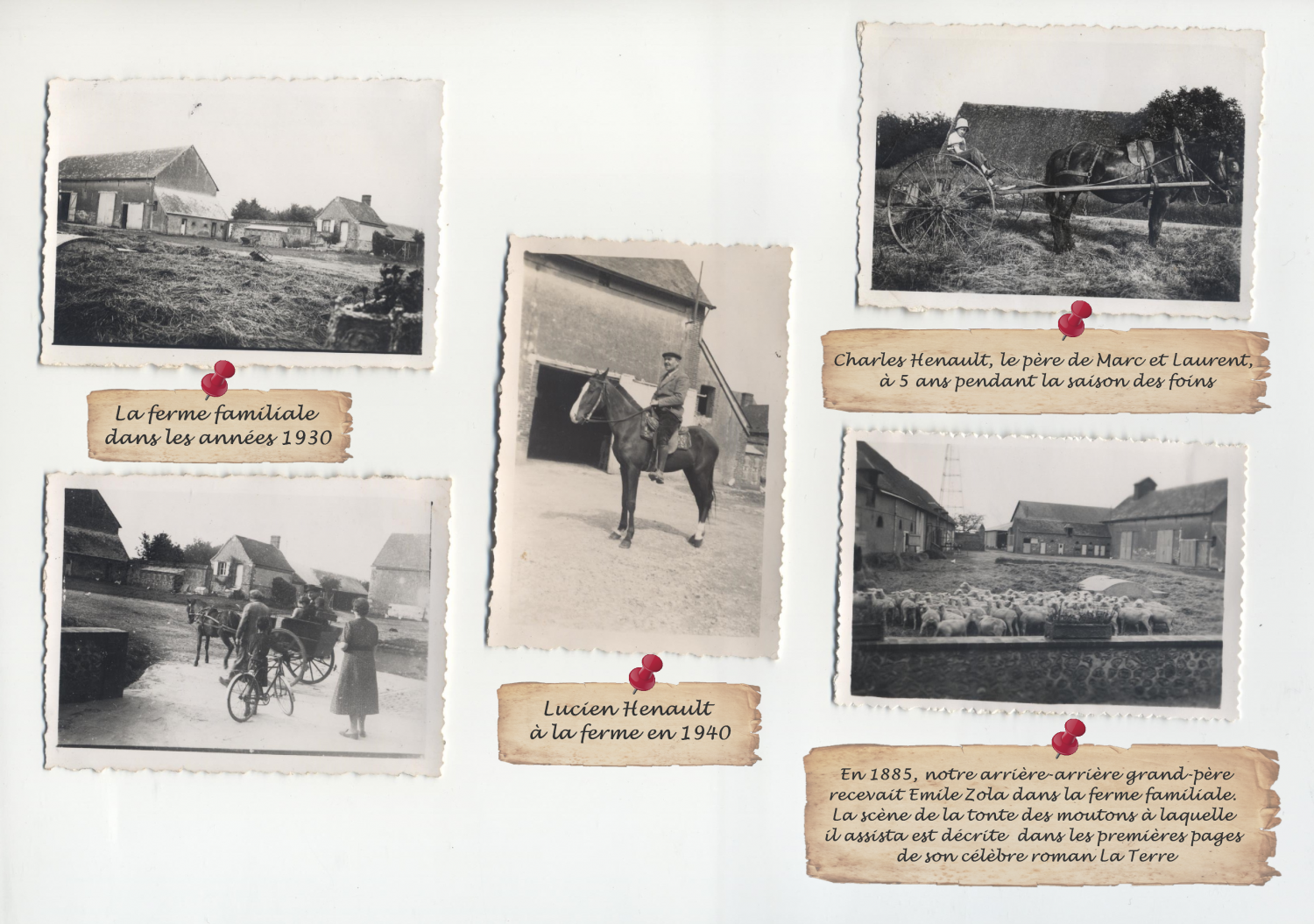 Photos anciennes de la ferme de la famille Henault