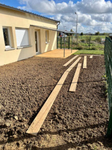 Installation d'une pelouse près de Chartres